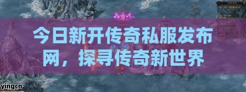 今日新开传奇私服发布网，探寻传奇新世界